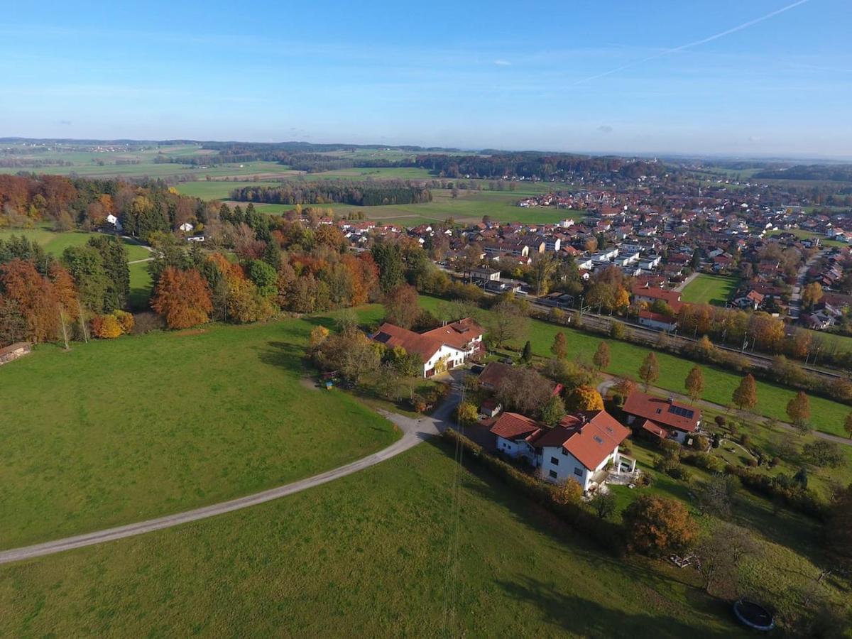 Alpenblick Nahe Muenchen Mit Outdoor Whirlpool - 21 Min Von Muenchen Mit Zug Assling Exterior foto