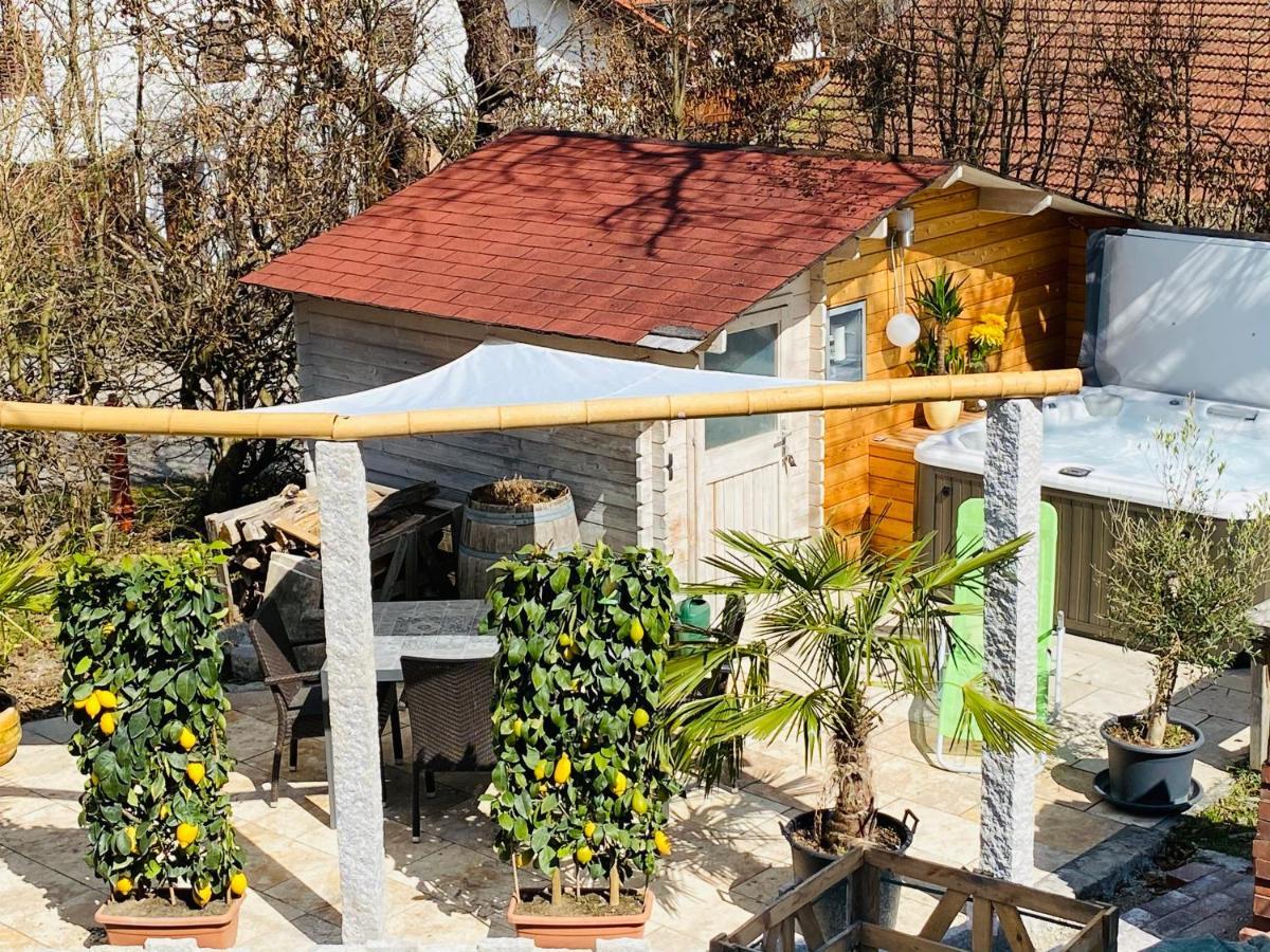 Alpenblick Nahe Muenchen Mit Outdoor Whirlpool - 21 Min Von Muenchen Mit Zug Assling Exterior foto